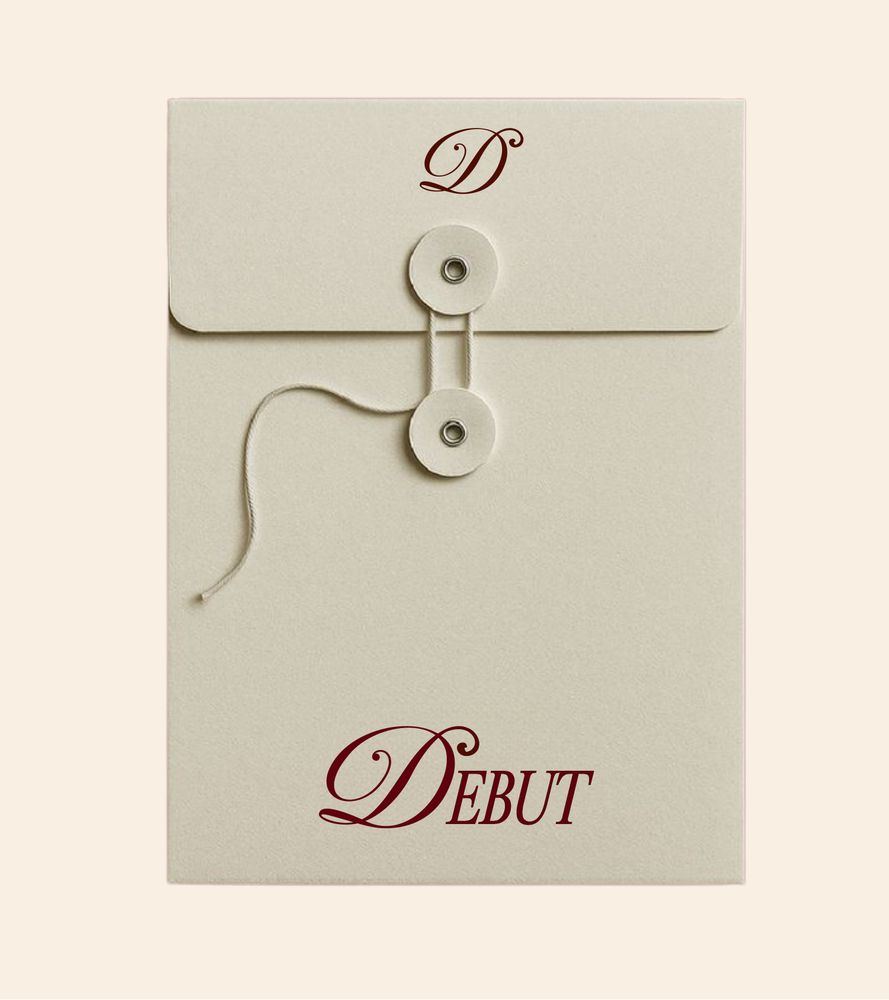Debut string-tie envelope