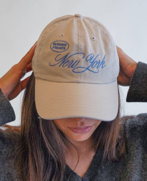 Summer Fridays embroidered cap